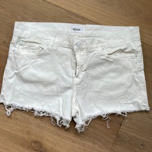 Hudson white jean short